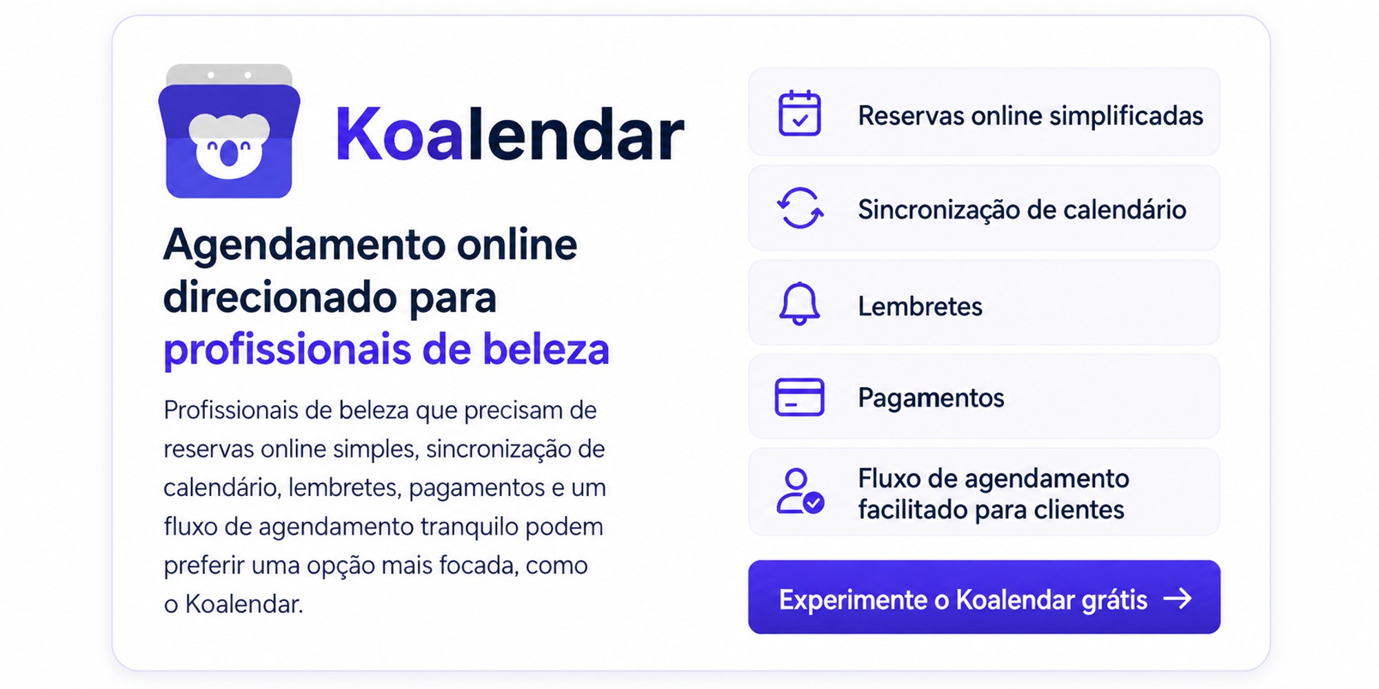 agendamento online focado em profissionais de beleza